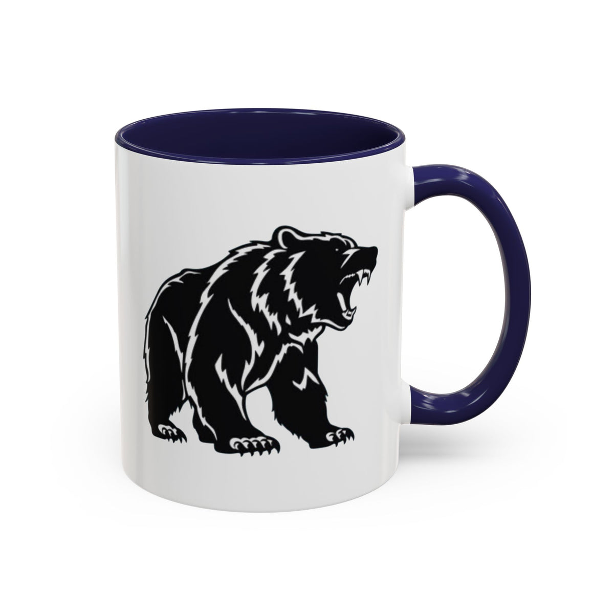Roaring Bear Accent Coffee Mug - 11oz & 15oz - Perfect Gift for Wildlife Lovers