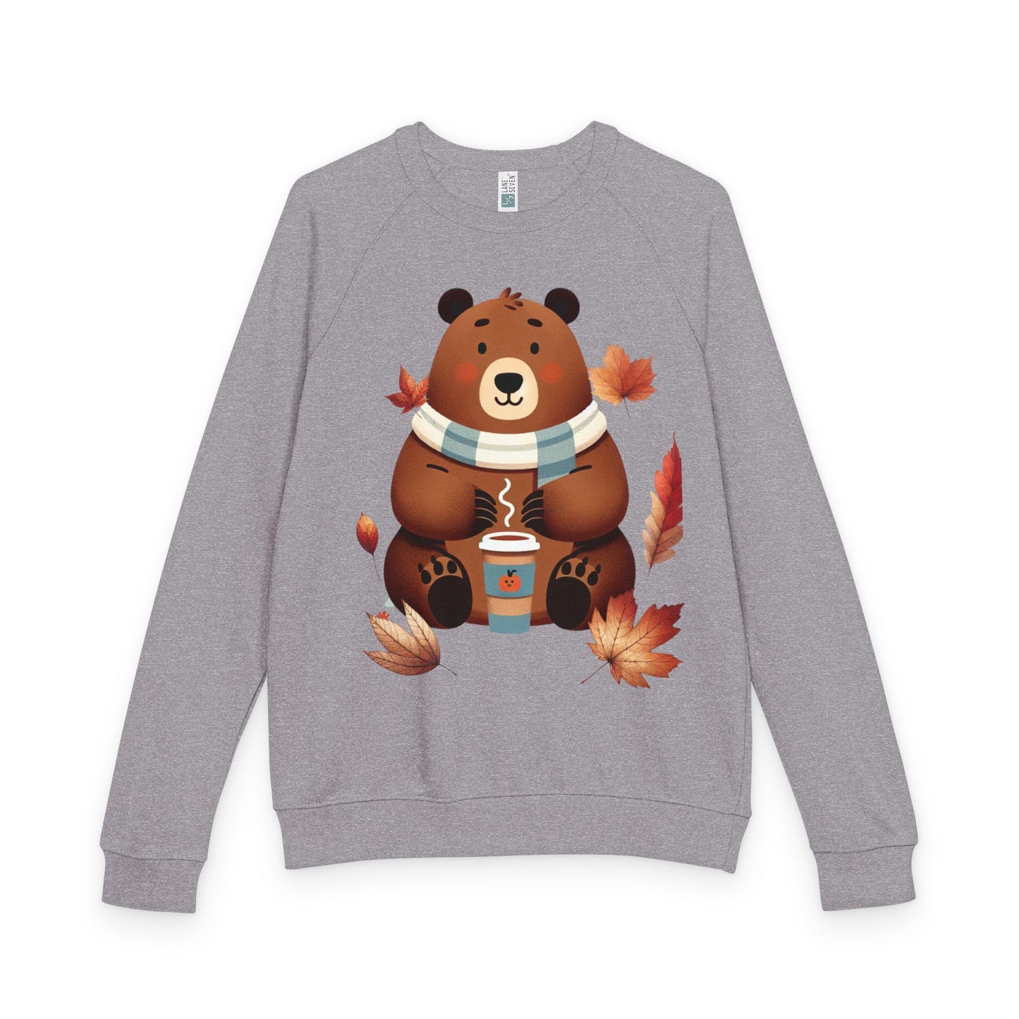 Cozy Bear Crewneck Sweatshirt, Cute Fall Apparel, Unisex Casual Wear, Gift for Animal Lovers, Autumn Outfit