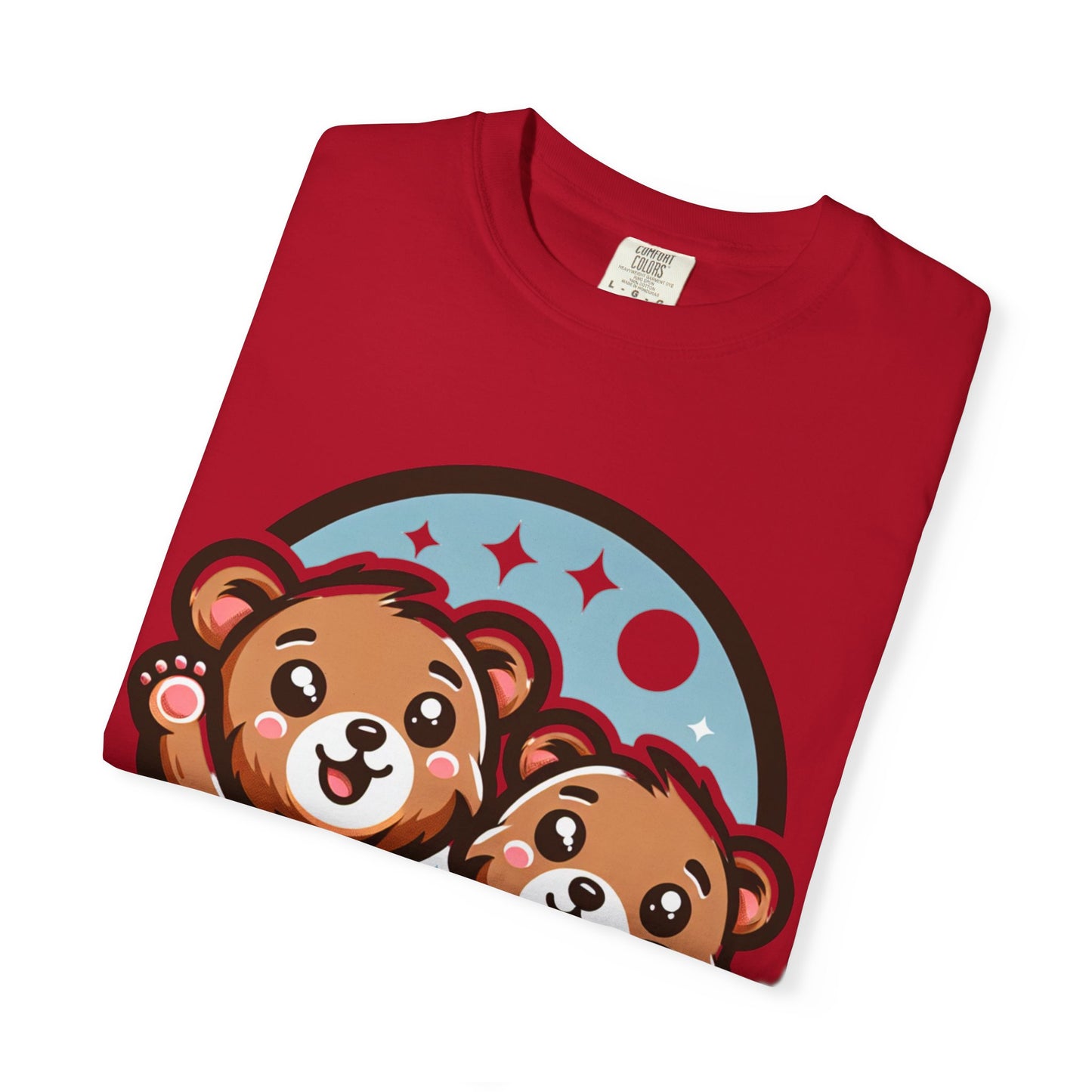 Cute Bear Duo Unisex T-shirt | Cozy Animal Tee, Gift for Kids, Cute T-shirt, Bear Lover Top, Animal Print Shirt