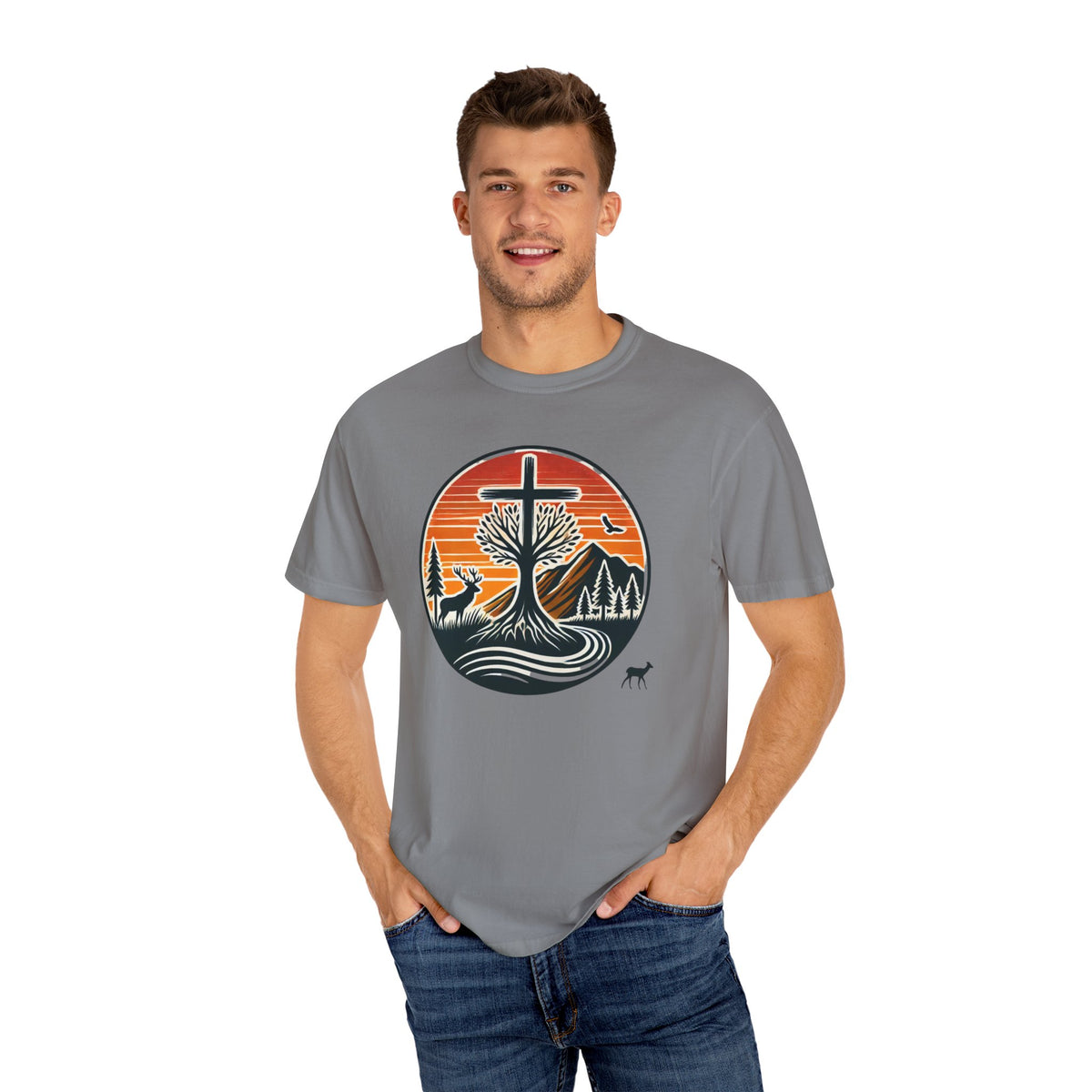 Nature-Inspired Faith T-Shirt | Comfortable Unisex Tee | Perfect for Outdoors, Gifts, Retreats, and Faith Celebrations
