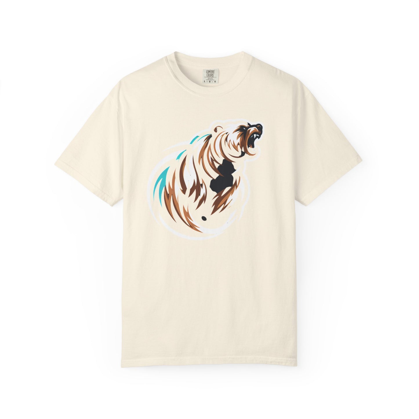 Garment-Dyed T-Shirt with Bear Design - Casual Wear, Gift for Nature Lovers, Unique Graphic Tee, Outdoor Adventure Shirt, Eco-Friendly [...]
