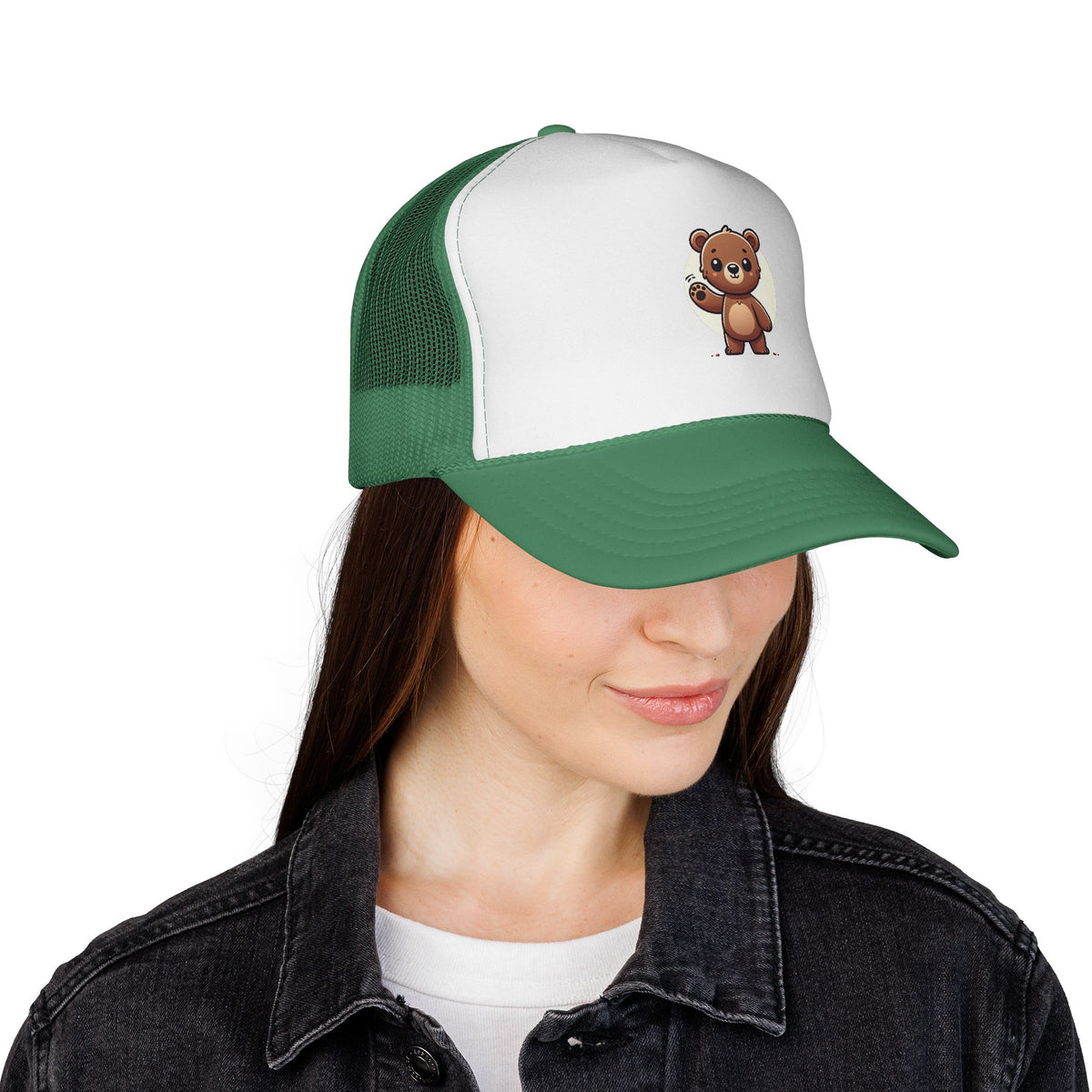 Cute Bear Trucker Cap | Fun Baseball Hat for Kids, Birthday Gift, Outdoor Activities, Farmhouse Decor, Summer Accessory
