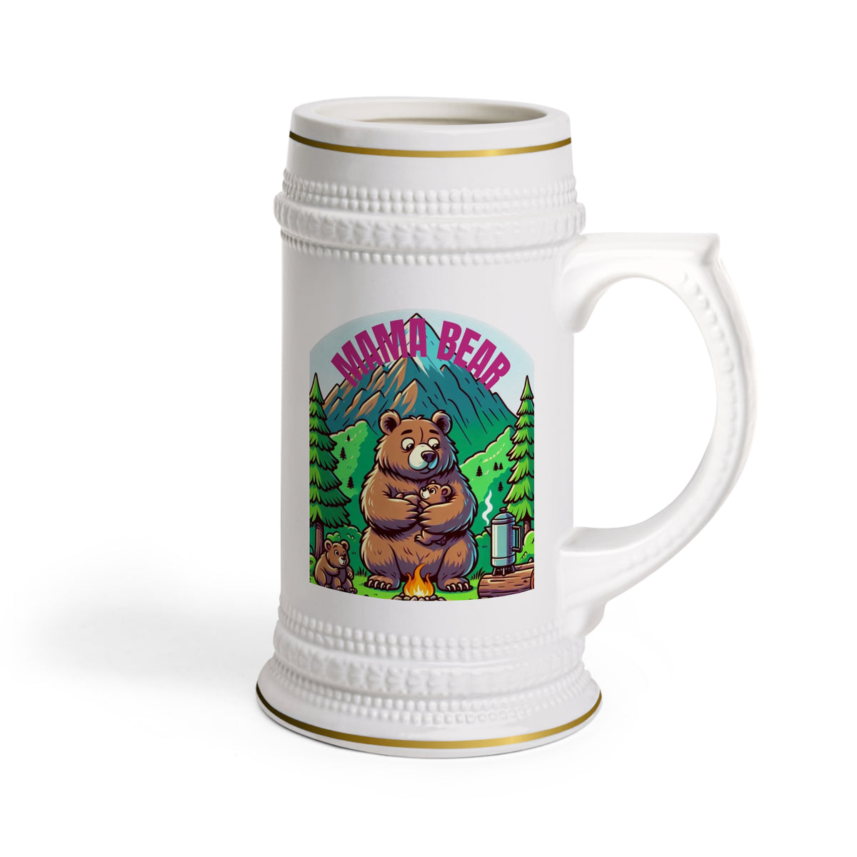 Mama Bear Stein Mug - Perfect Gift for Nature Lovers and Moms
