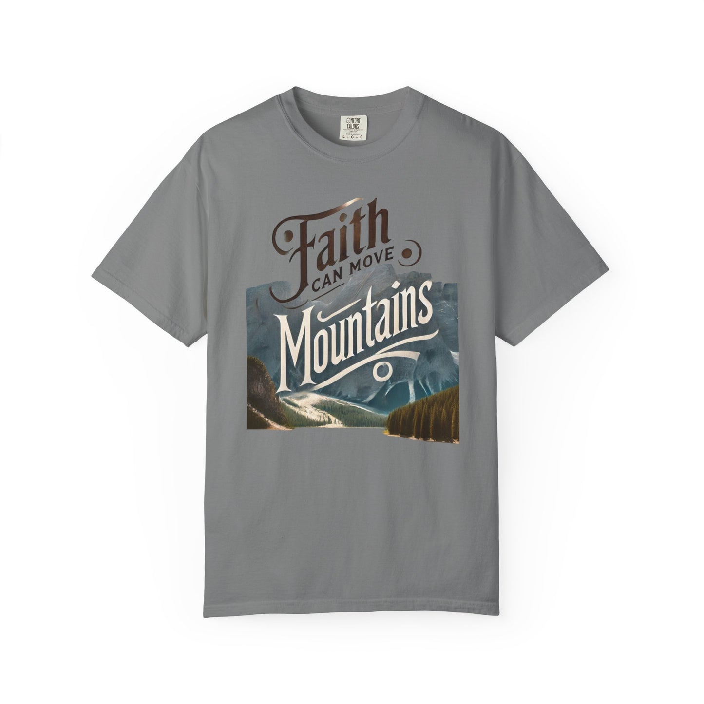 Faith-Inspired Unisex T-Shirt, Casual Tee, Inspirational Gift, Mountain Lovers, Relaxed Fit Wear, Everyday Comfort Shirt