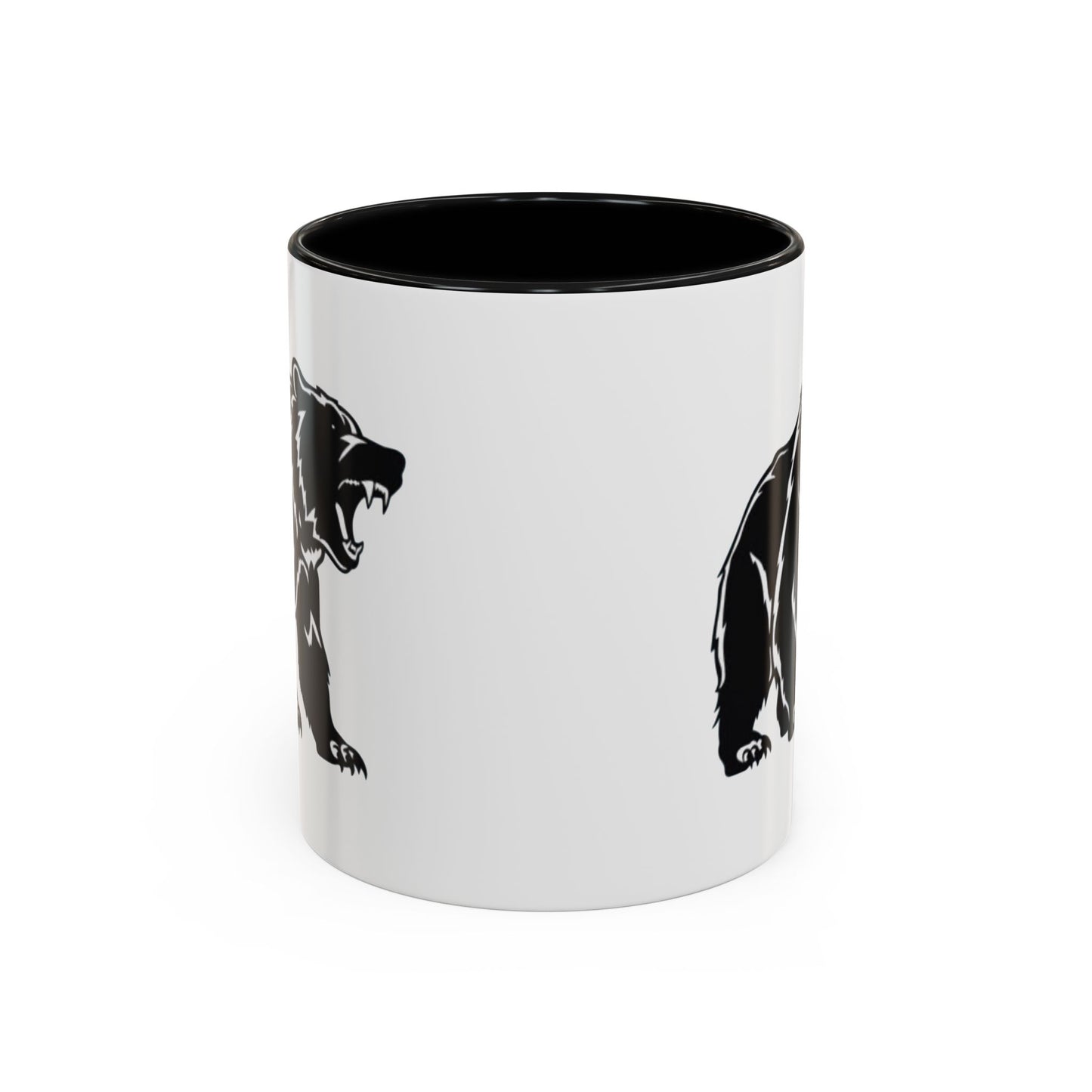 Roaring Bear Accent Coffee Mug - 11oz & 15oz - Perfect Gift for Wildlife Lovers