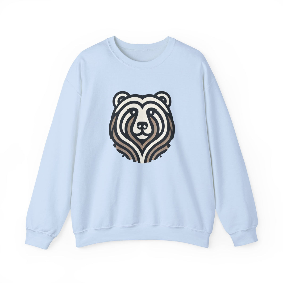 Bear Graphic Crewneck Sweatshirt | Cozy Unisex Pullover for Nature Lovers, Gift for Birthdays, Holidays, and Outdoor Adventures