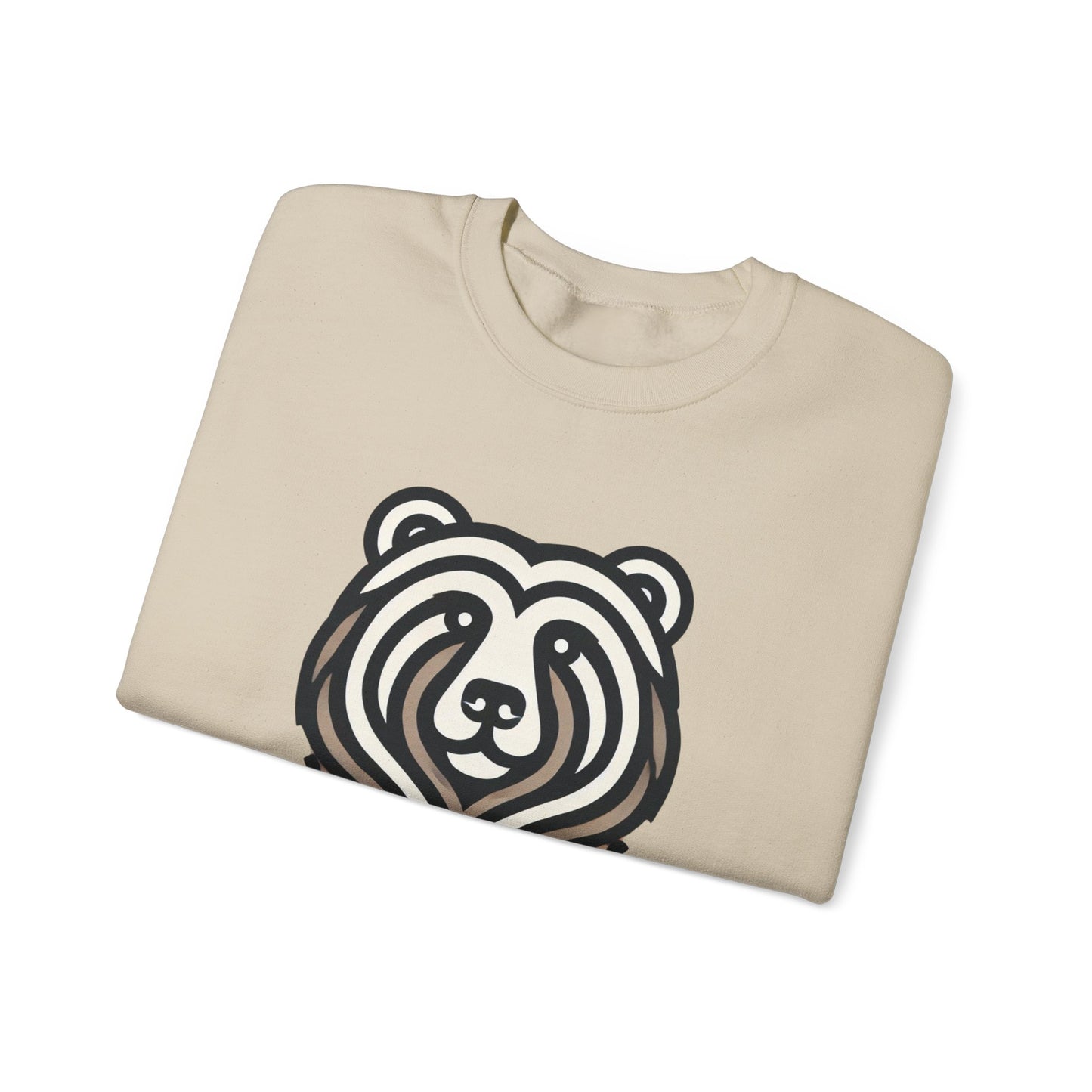 Bear Graphic Crewneck Sweatshirt | Cozy Unisex Pullover for Nature Lovers, Gift for Birthdays, Holidays, and Outdoor Adventures