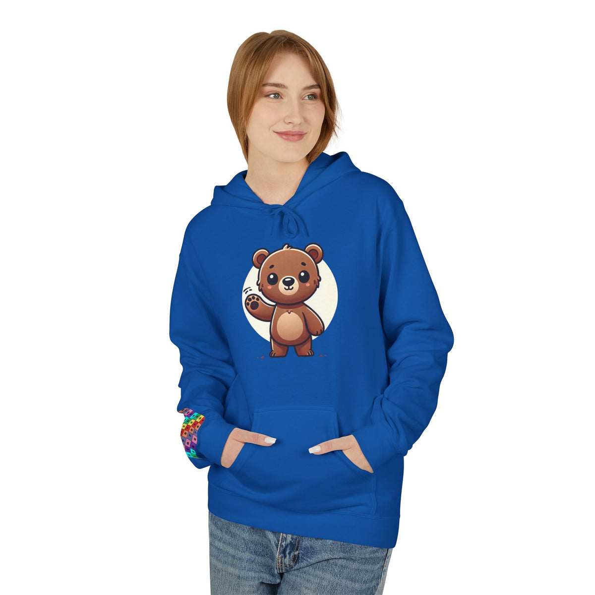Cute Bear Graphic Hoodie, Cozy Animal Sweatshirt for Kids and Adults, Perfect Gift for Animal Lovers, Birthday, Holidays