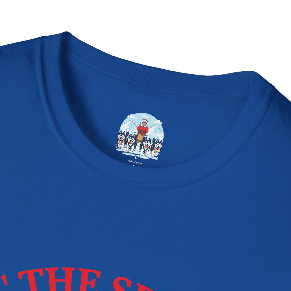 T-Shirt — 'Tis The Season Husky Sled Christmas Tee