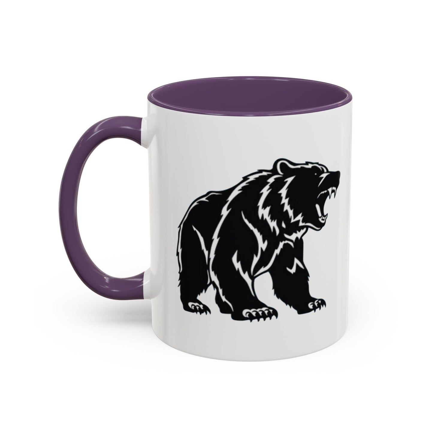 Roaring Bear Accent Coffee Mug - 11oz & 15oz - Perfect Gift for Wildlife Lovers
