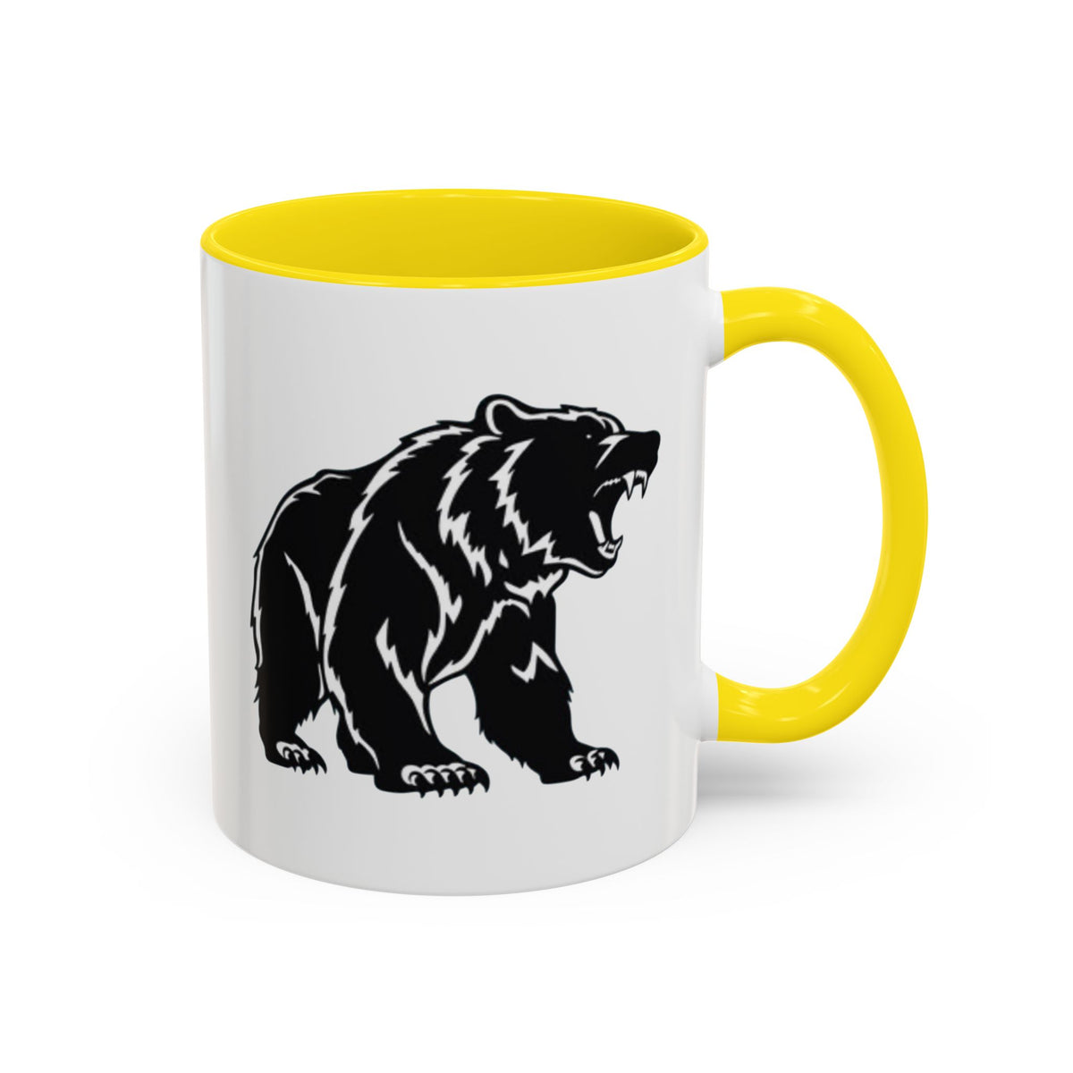 Roaring Bear Accent Coffee Mug - 11oz & 15oz - Perfect Gift for Wildlife Lovers