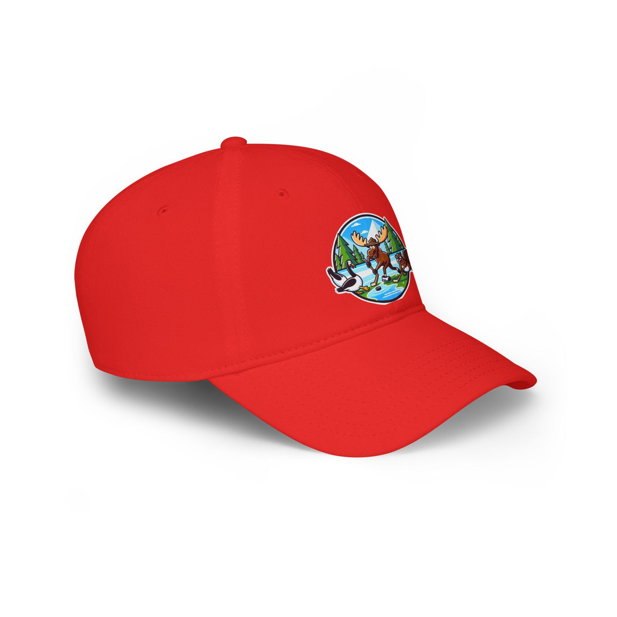 Nature-Inspired Moose Low Profile Baseball Cap