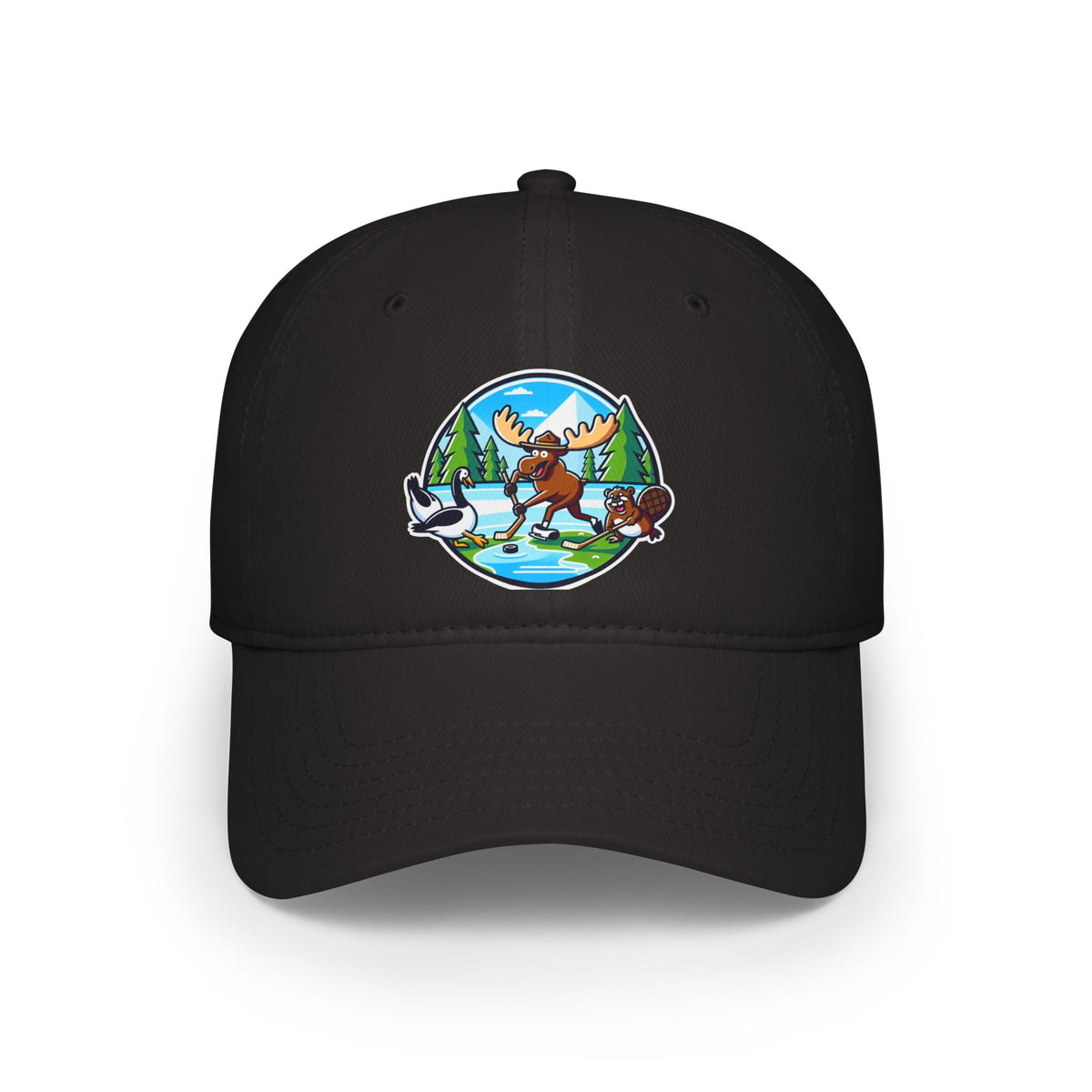 Nature-Inspired Moose Low Profile Baseball Cap