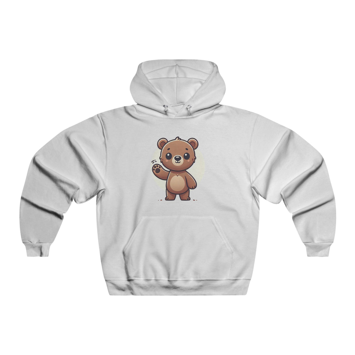 Cute Bear Graphic Hoodie for Men, Cozy Sweatshirt, Bear Lover Gift, Fun Casual Wear, Ideal for Birthdays or Holidays