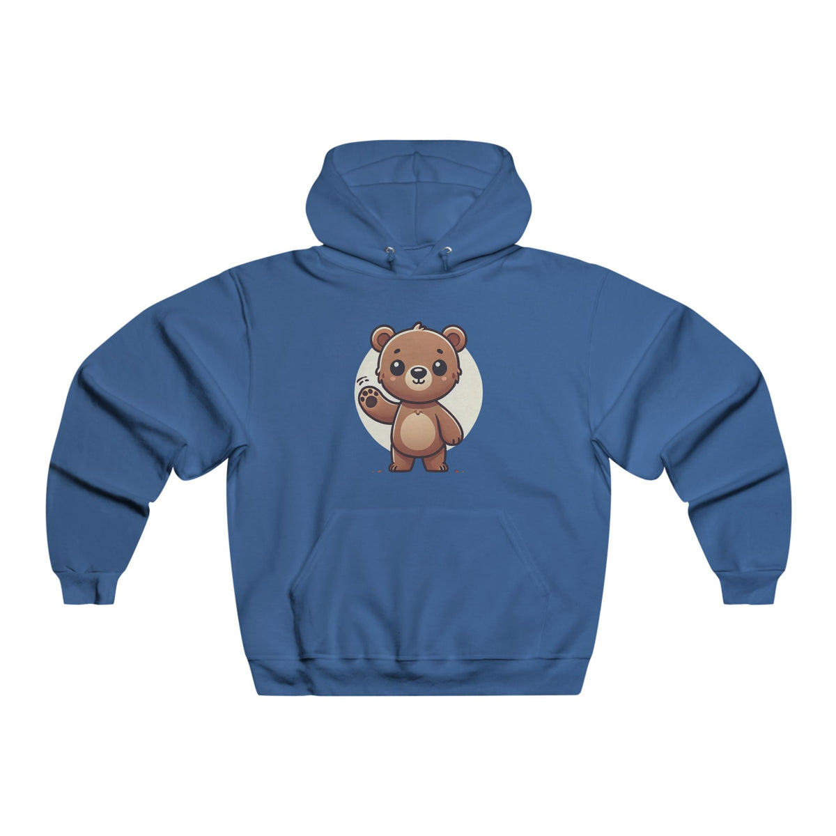 Cute Bear Graphic Hoodie for Men, Cozy Sweatshirt, Bear Lover Gift, Fun Casual Wear, Ideal for Birthdays or Holidays