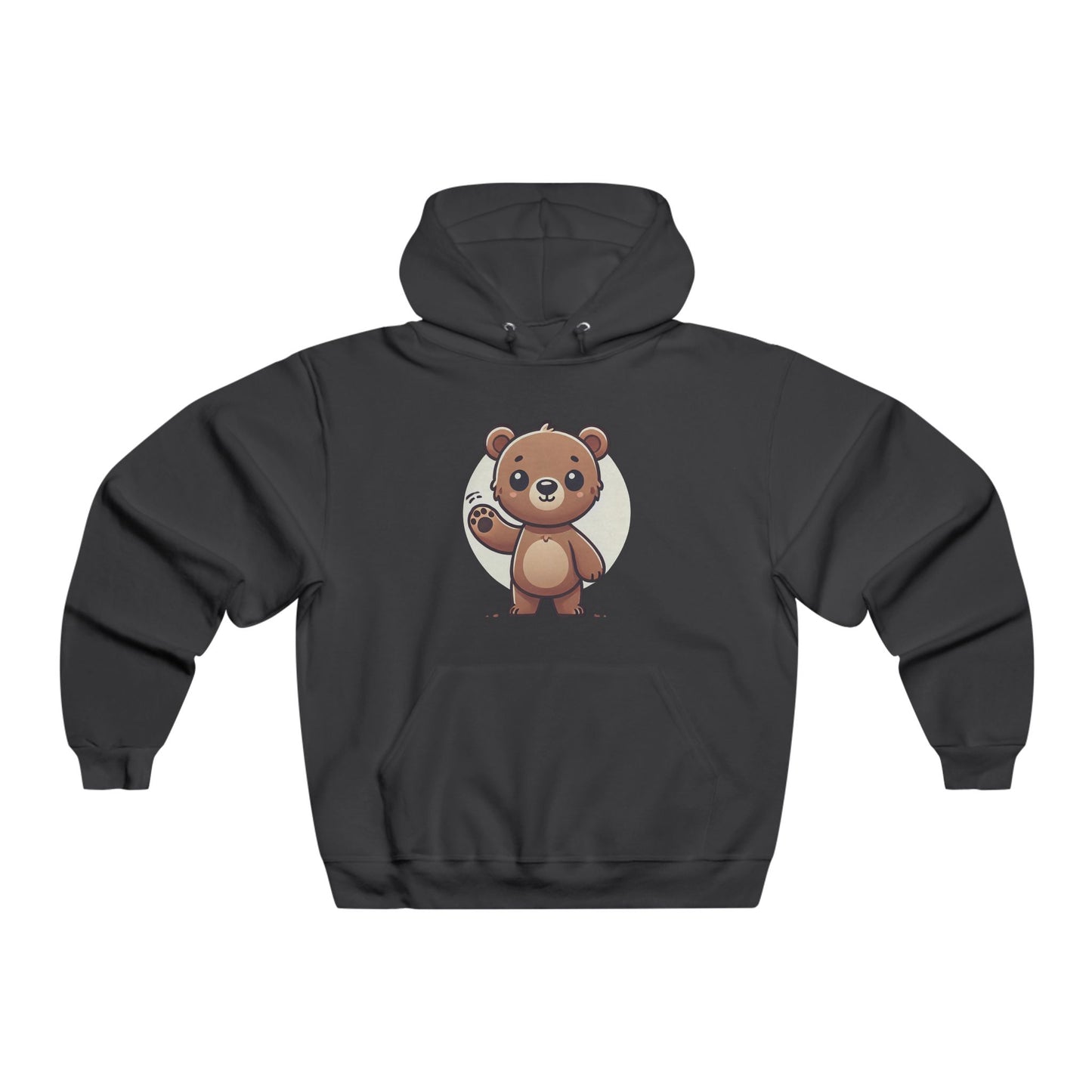 Cute Bear Graphic Hoodie for Men, Cozy Sweatshirt, Bear Lover Gift, Fun Casual Wear, Ideal for Birthdays or Holidays