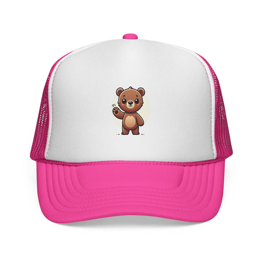 Cute Bear Trucker Cap | Fun Baseball Hat for Kids, Birthday Gift, Outdoor Activities, Farmhouse Decor, Summer Accessory