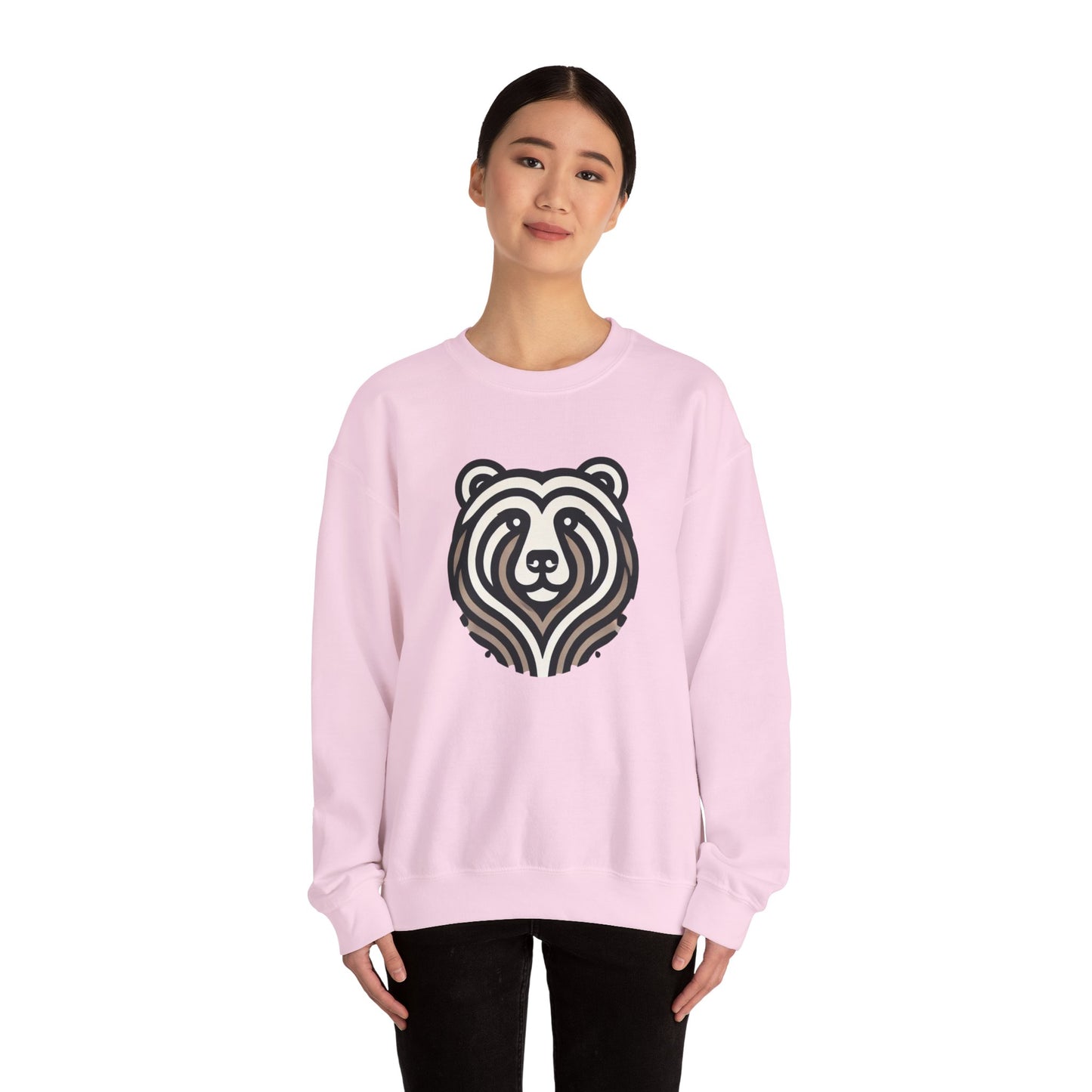 Bear Graphic Crewneck Sweatshirt | Cozy Unisex Pullover for Nature Lovers, Gift for Birthdays, Holidays, and Outdoor Adventures