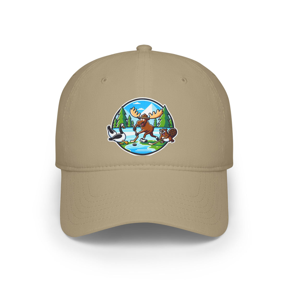 Nature-Inspired Moose Low Profile Baseball Cap