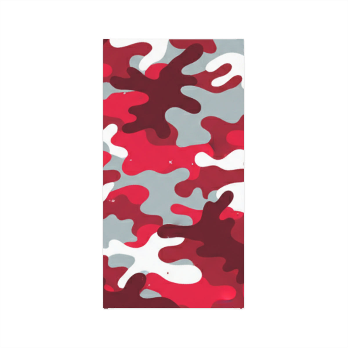 Red Camo Neck Gaiter — Lightweight Breathable Face & Headwear
