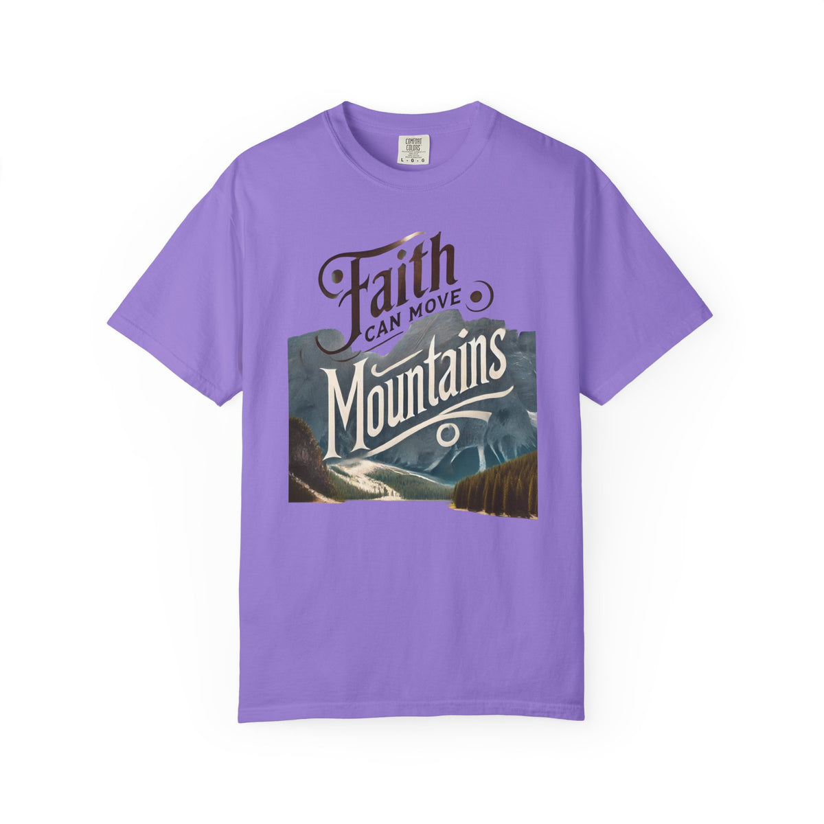Faith-Inspired Unisex T-Shirt, Casual Tee, Inspirational Gift, Mountain Lovers, Relaxed Fit Wear, Everyday Comfort Shirt