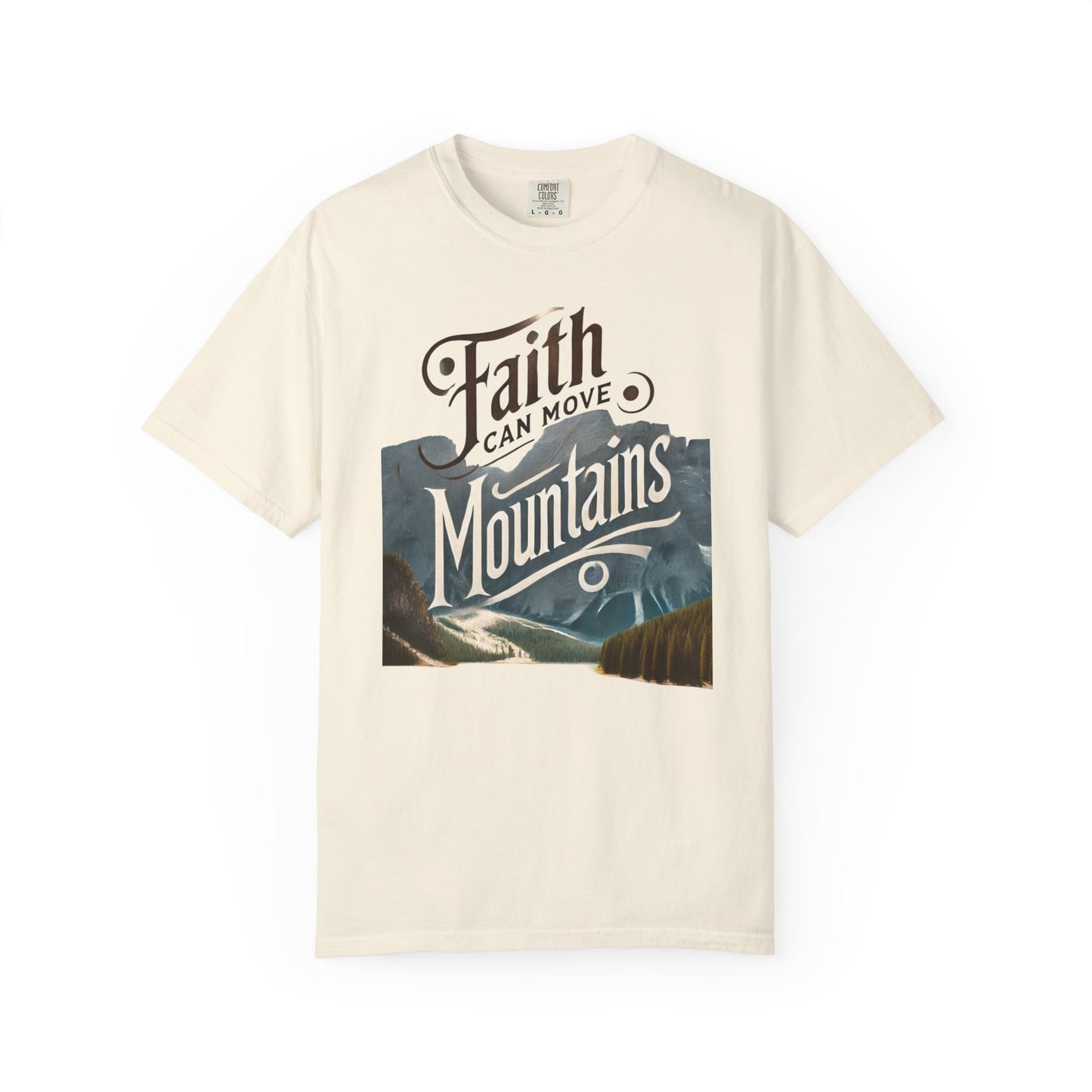 Faith-Inspired Unisex T-Shirt, Casual Tee, Inspirational Gift, Mountain Lovers, Relaxed Fit Wear, Everyday Comfort Shirt