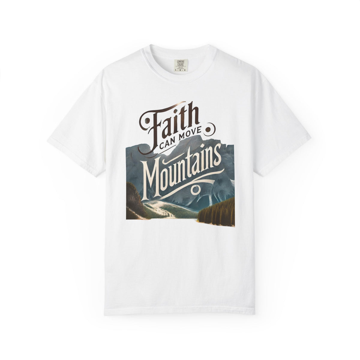 Faith-Inspired Unisex T-Shirt, Casual Tee, Inspirational Gift, Mountain Lovers, Relaxed Fit Wear, Everyday Comfort Shirt