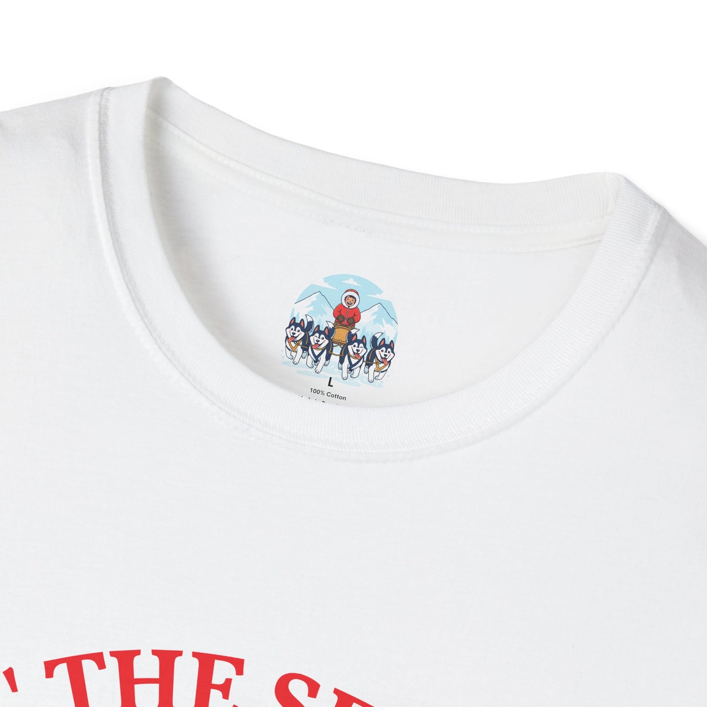 T-Shirt — 'Tis The Season Husky Sled Christmas Tee
