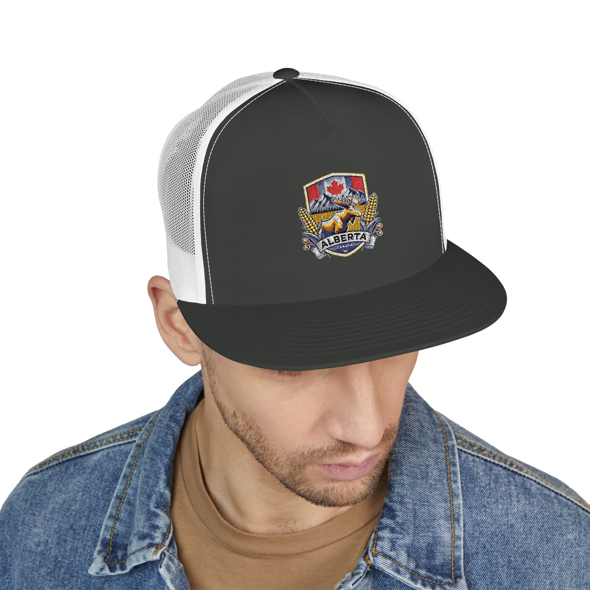 Embroidered 5 Panel Trucker Cap - Stylish, Casual Hat for Outdoor Adventures, Festivals, and Everyday Wear, Gift for Him or Her