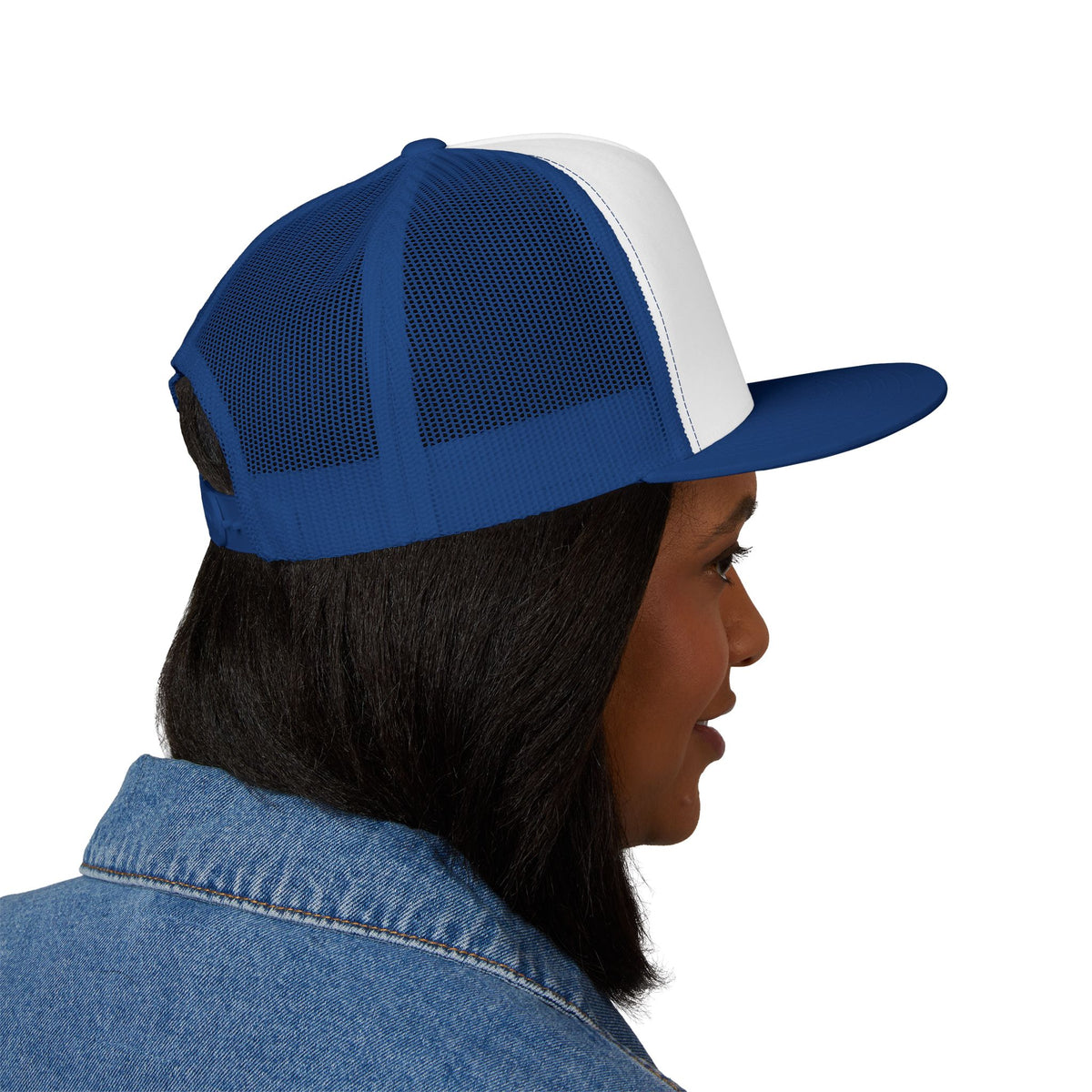 Embroidered 5 Panel Trucker Cap - Stylish, Casual Hat for Outdoor Adventures, Festivals, and Everyday Wear, Gift for Him or Her