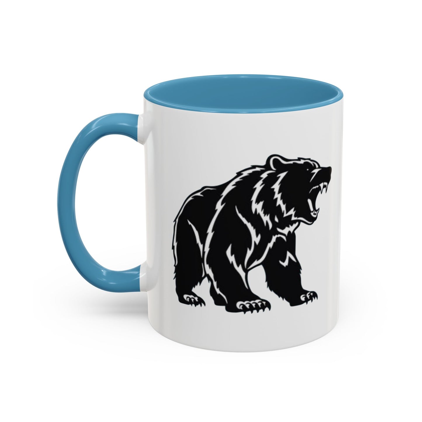 Roaring Bear Accent Coffee Mug - 11oz & 15oz - Perfect Gift for Wildlife Lovers
