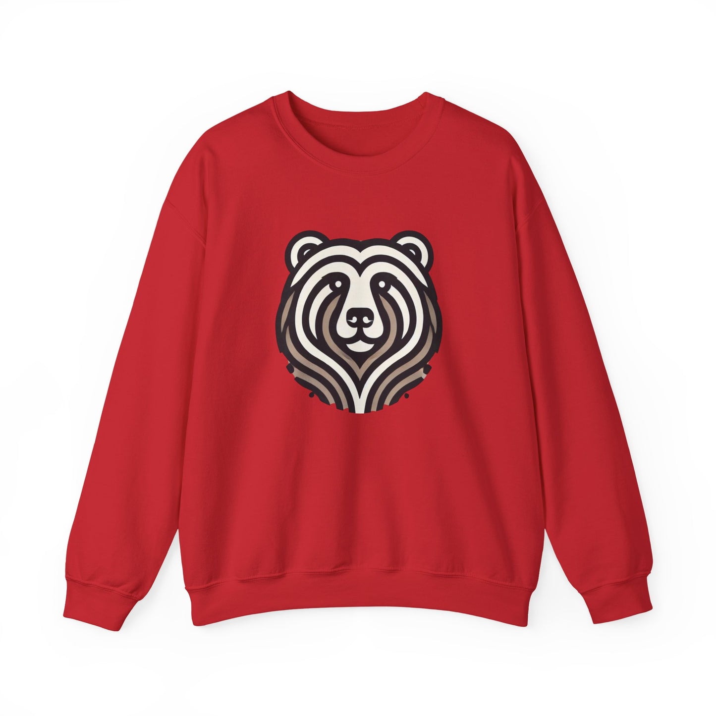 Bear Graphic Crewneck Sweatshirt | Cozy Unisex Pullover for Nature Lovers, Gift for Birthdays, Holidays, and Outdoor Adventures
