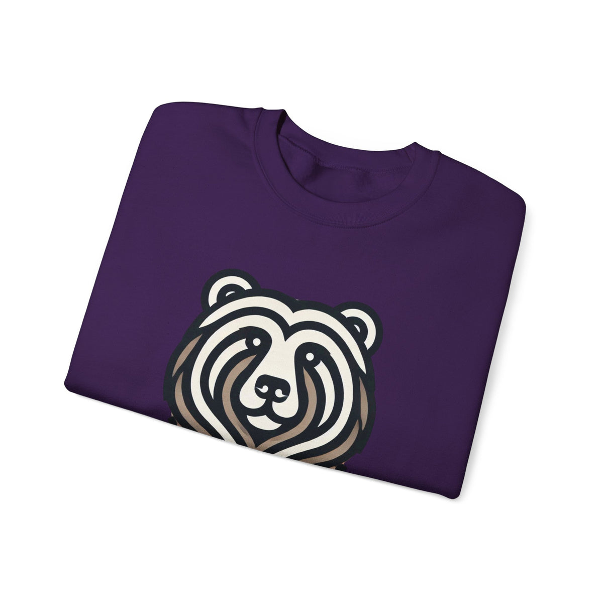 Bear Graphic Crewneck Sweatshirt | Cozy Unisex Pullover for Nature Lovers, Gift for Birthdays, Holidays, and Outdoor Adventures