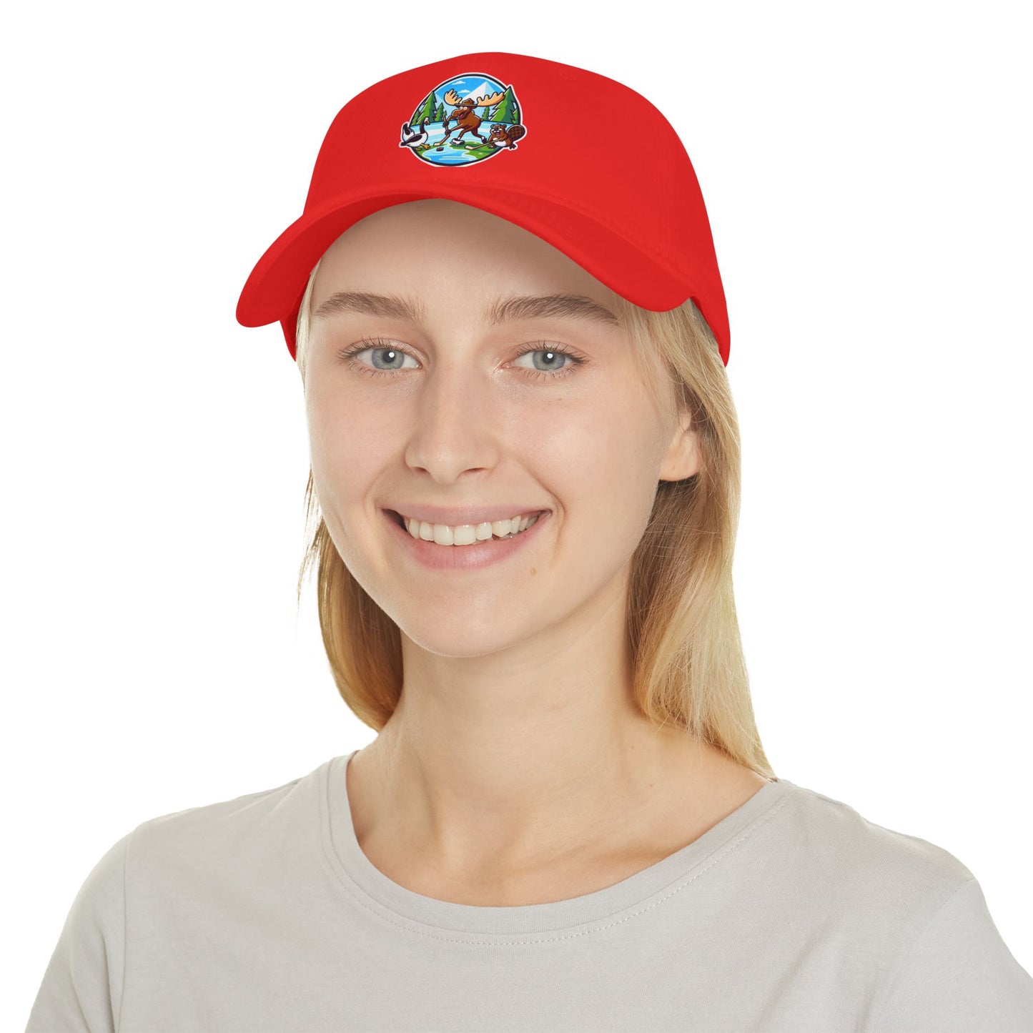 Nature-Inspired Moose Low Profile Baseball Cap