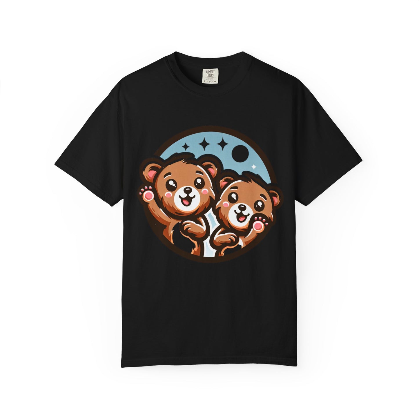 Cute Bear Duo Unisex T-shirt | Cozy Animal Tee, Gift for Kids, Cute T-shirt, Bear Lover Top, Animal Print Shirt