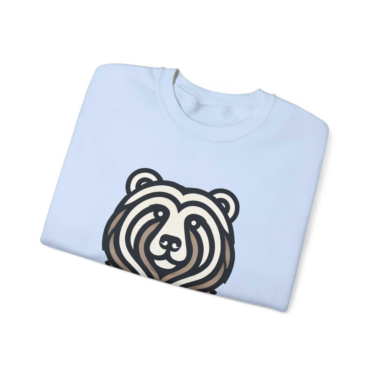 Bear Graphic Crewneck Sweatshirt | Cozy Unisex Pullover for Nature Lovers, Gift for Birthdays, Holidays, and Outdoor Adventures