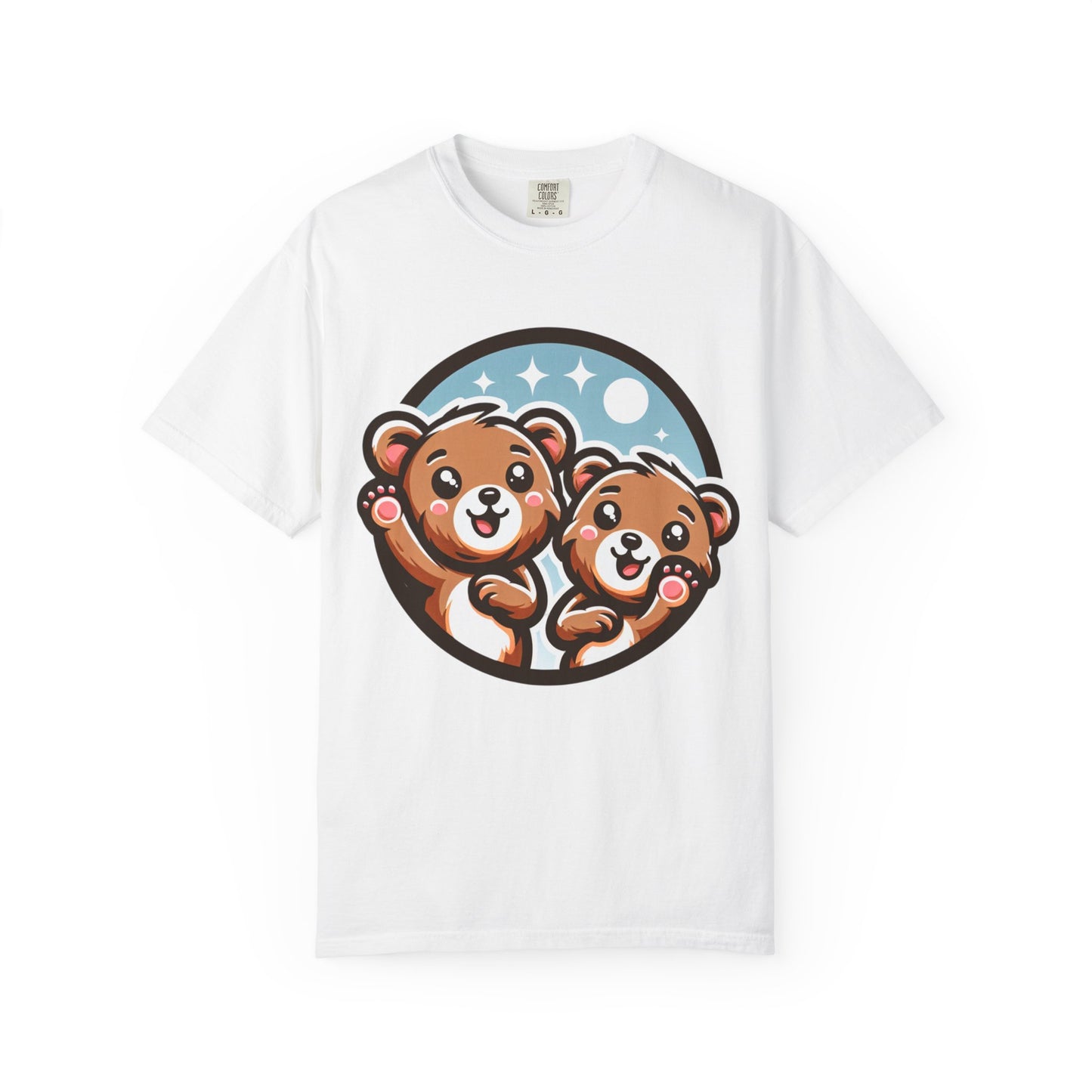 Cute Bear Duo Unisex T-shirt | Cozy Animal Tee, Gift for Kids, Cute T-shirt, Bear Lover Top, Animal Print Shirt