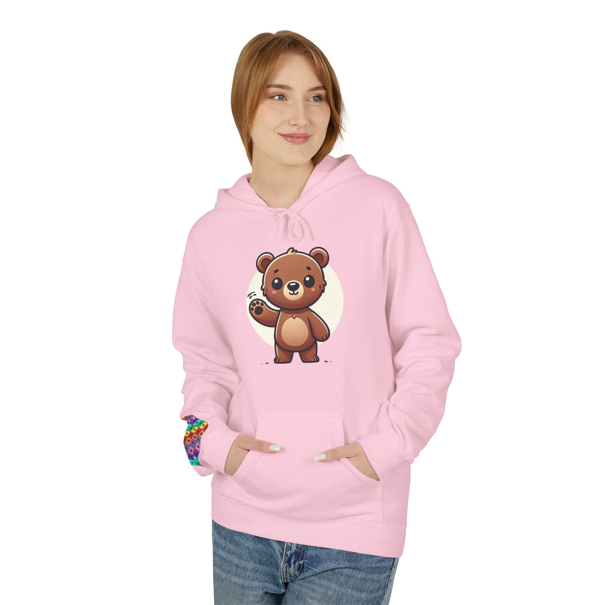 Cute Bear Graphic Hoodie, Cozy Animal Sweatshirt for Kids and Adults, Perfect Gift for Animal Lovers, Birthday, Holidays