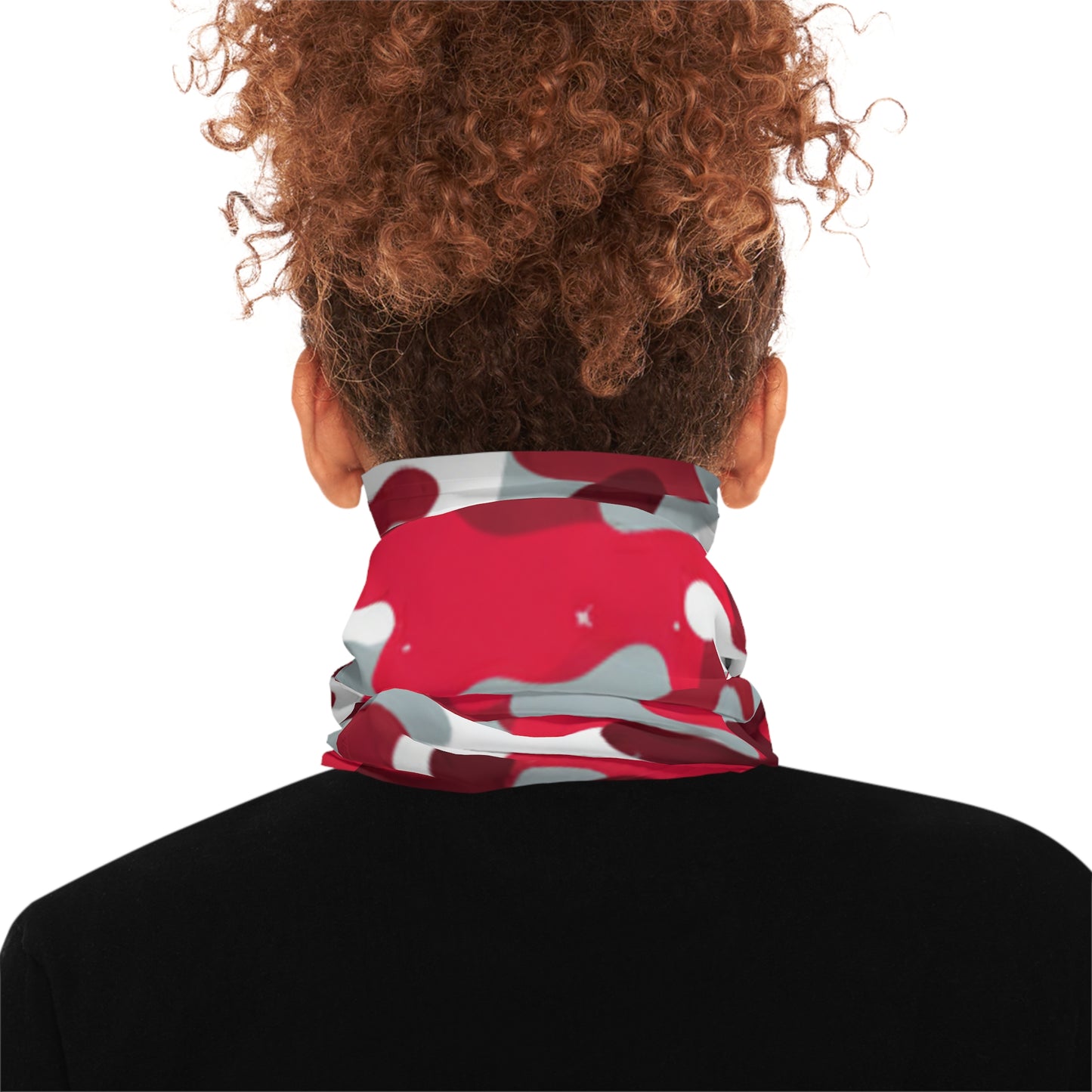 Red Camo Neck Gaiter — Lightweight Breathable Face & Headwear