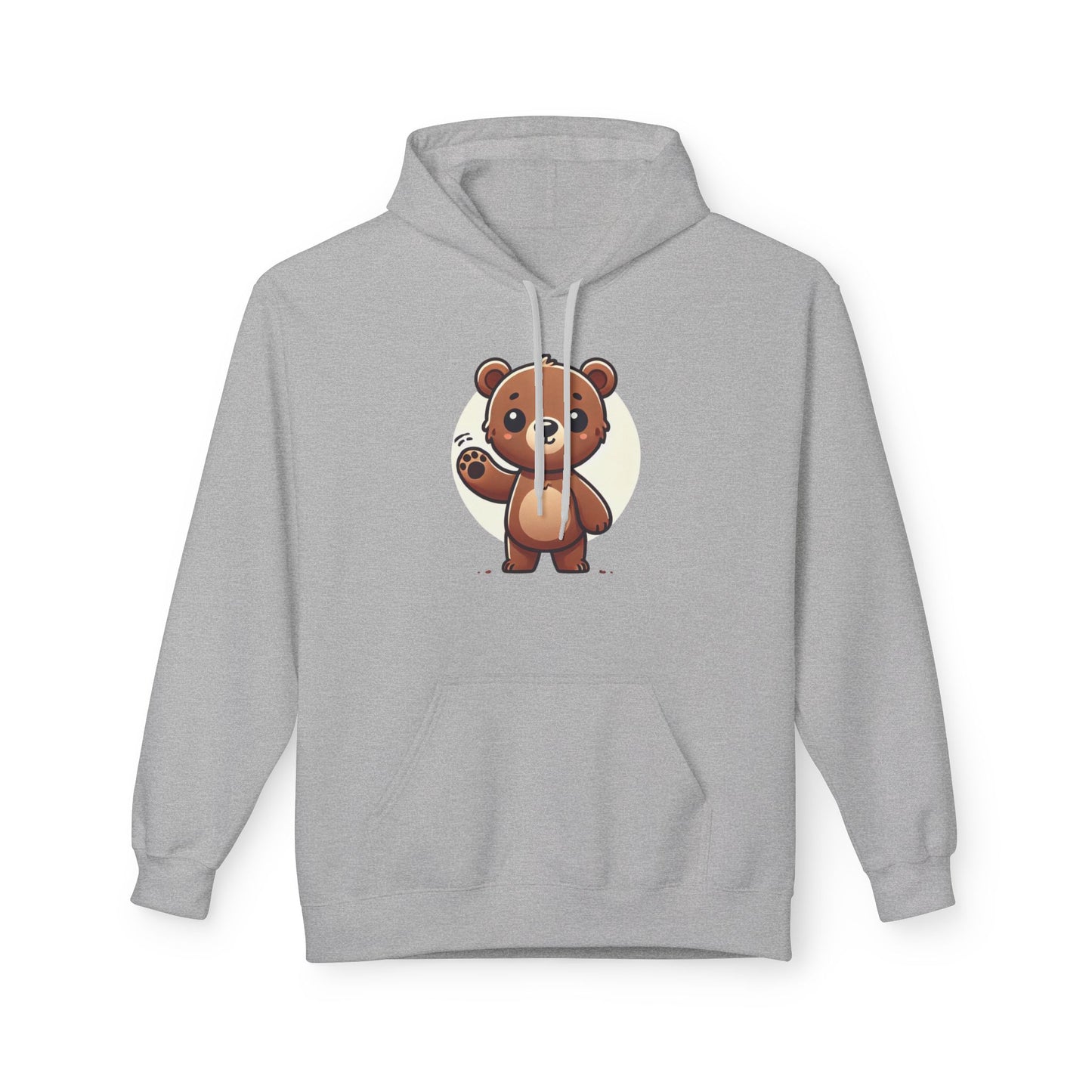 Cute Bear Graphic Hoodie, Cozy Animal Sweatshirt for Kids and Adults, Perfect Gift for Animal Lovers, Birthday, Holidays