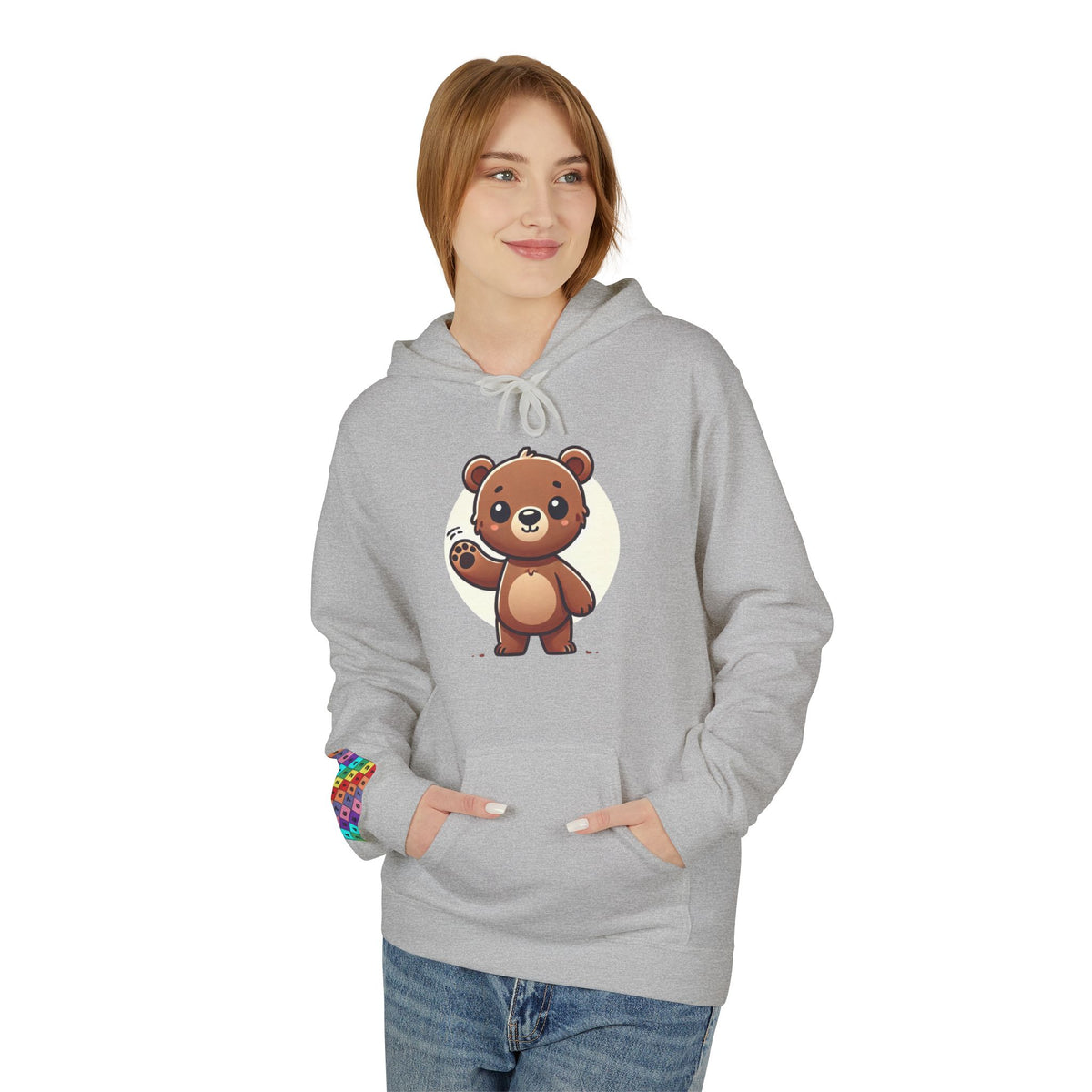 Cute Bear Graphic Hoodie, Cozy Animal Sweatshirt for Kids and Adults, Perfect Gift for Animal Lovers, Birthday, Holidays
