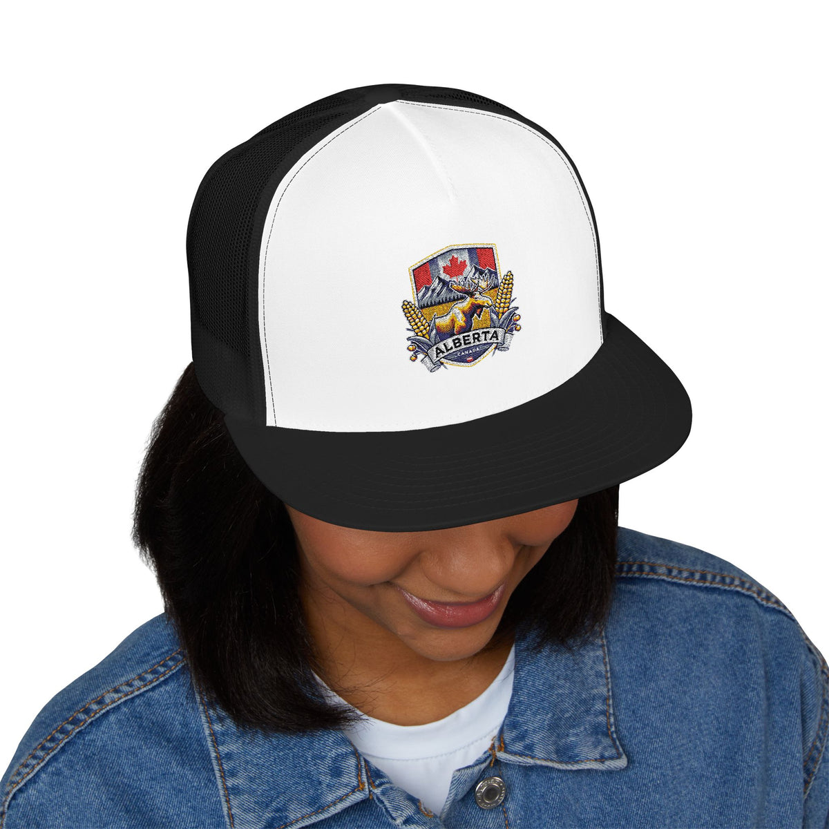 Embroidered 5 Panel Trucker Cap - Stylish, Casual Hat for Outdoor Adventures, Festivals, and Everyday Wear, Gift for Him or Her