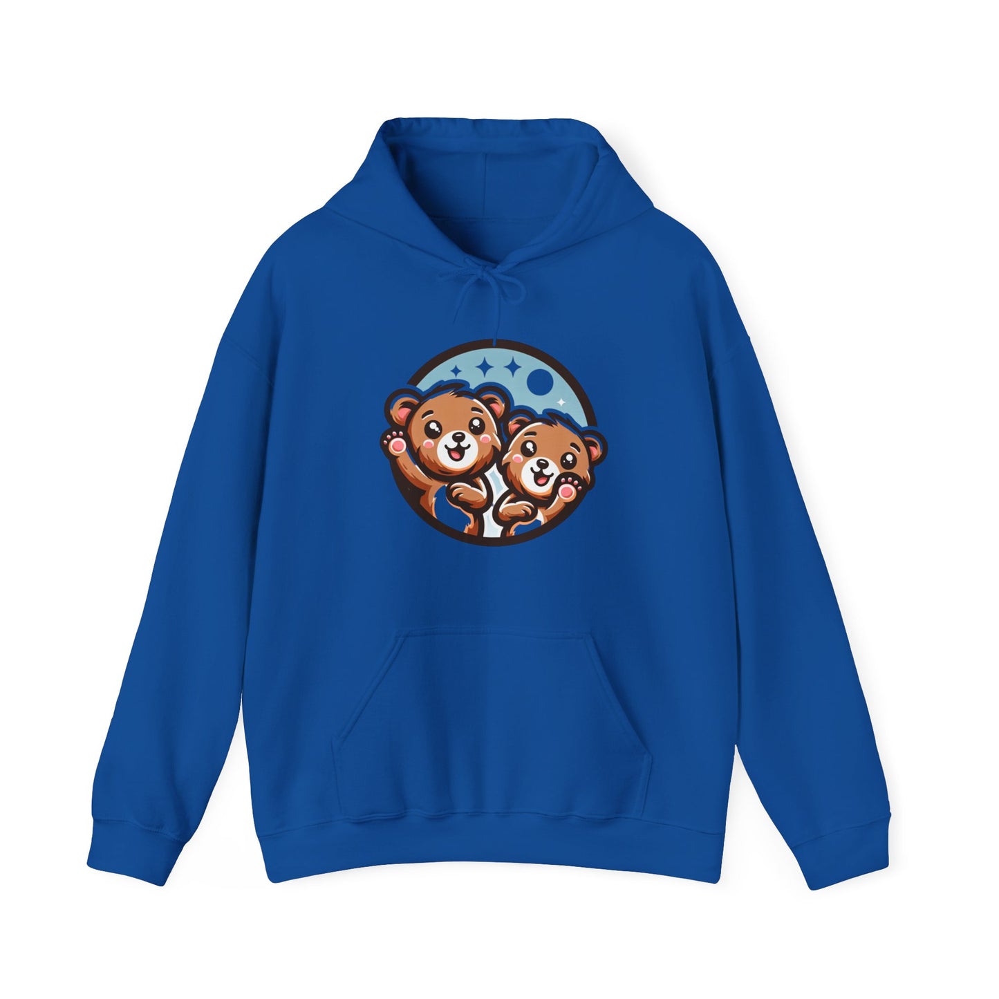 Cute Bear Graphic Hoodie, Cozy Sweatshirt, Animal Lover Gift, Unisex Apparel, Perfect for Casual Wear, Birthday or Holiday Present