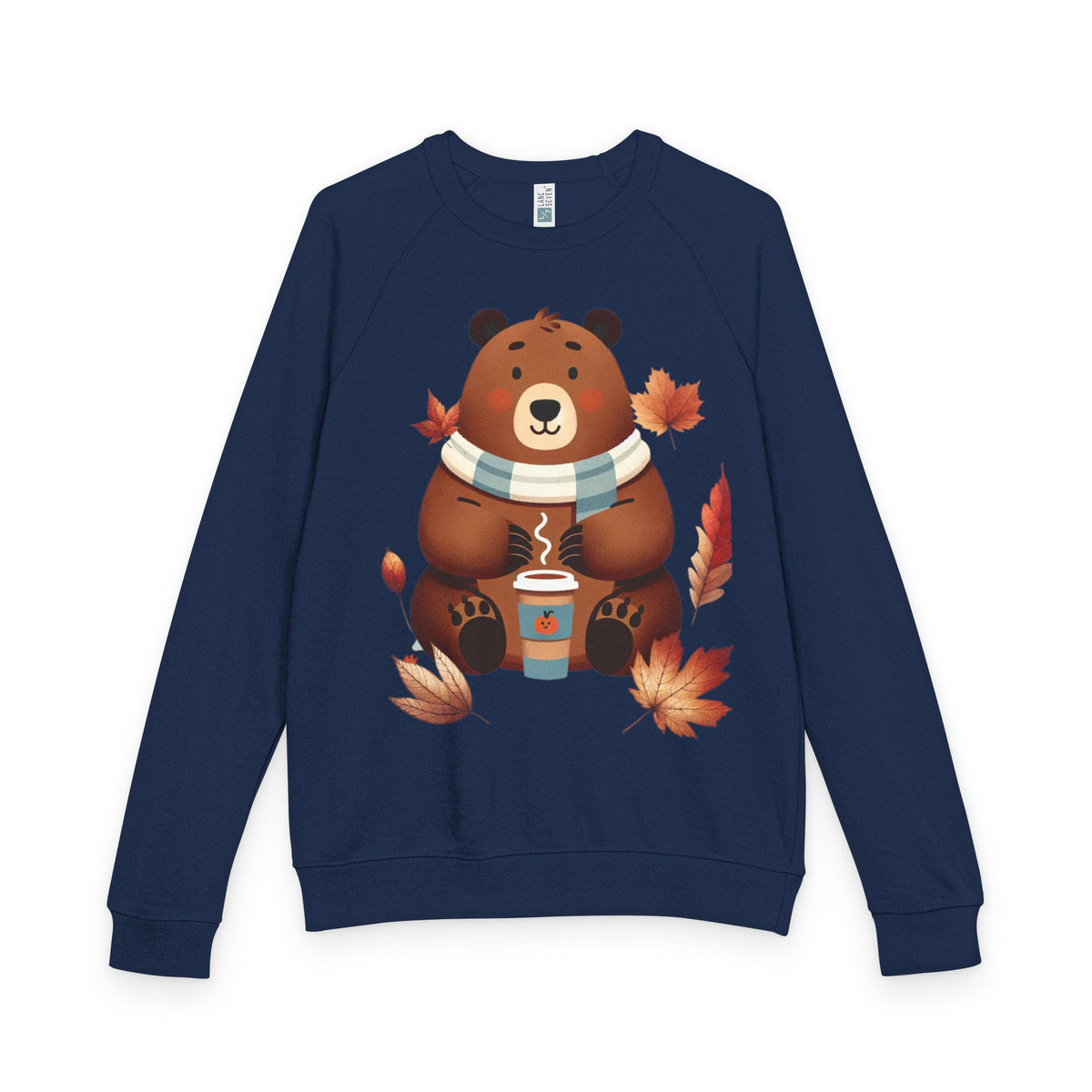 Cozy Bear Crewneck Sweatshirt, Cute Fall Apparel, Unisex Casual Wear, Gift for Animal Lovers, Autumn Outfit