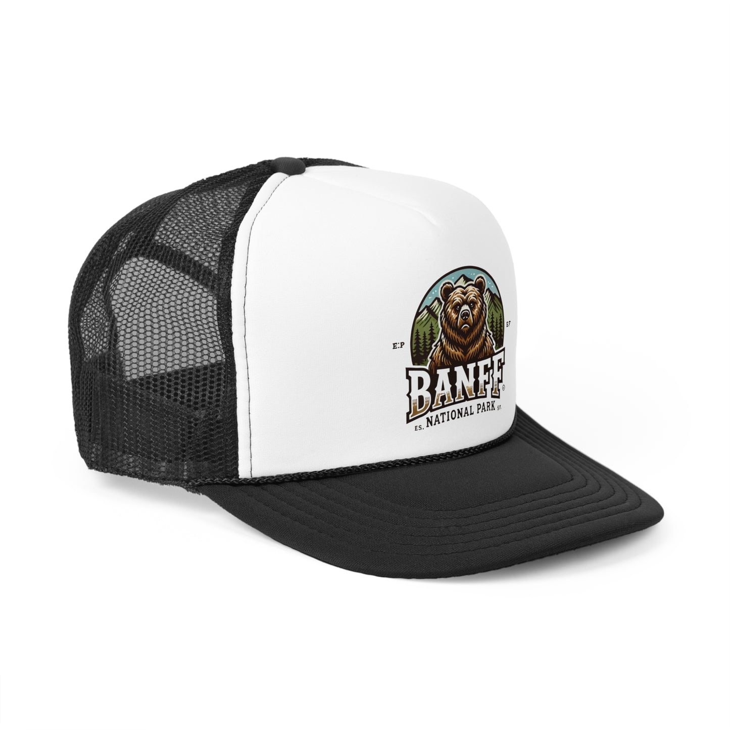 Banff National Park Bear Trucker Cap | Outdoor Adventure Hat