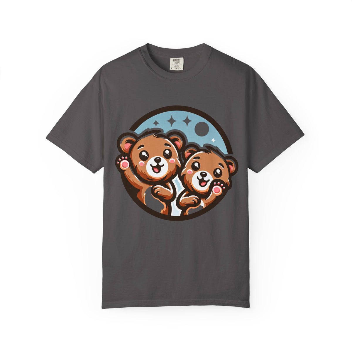 Cute Bear Duo Unisex T-shirt | Cozy Animal Tee, Gift for Kids, Cute T-shirt, Bear Lover Top, Animal Print Shirt