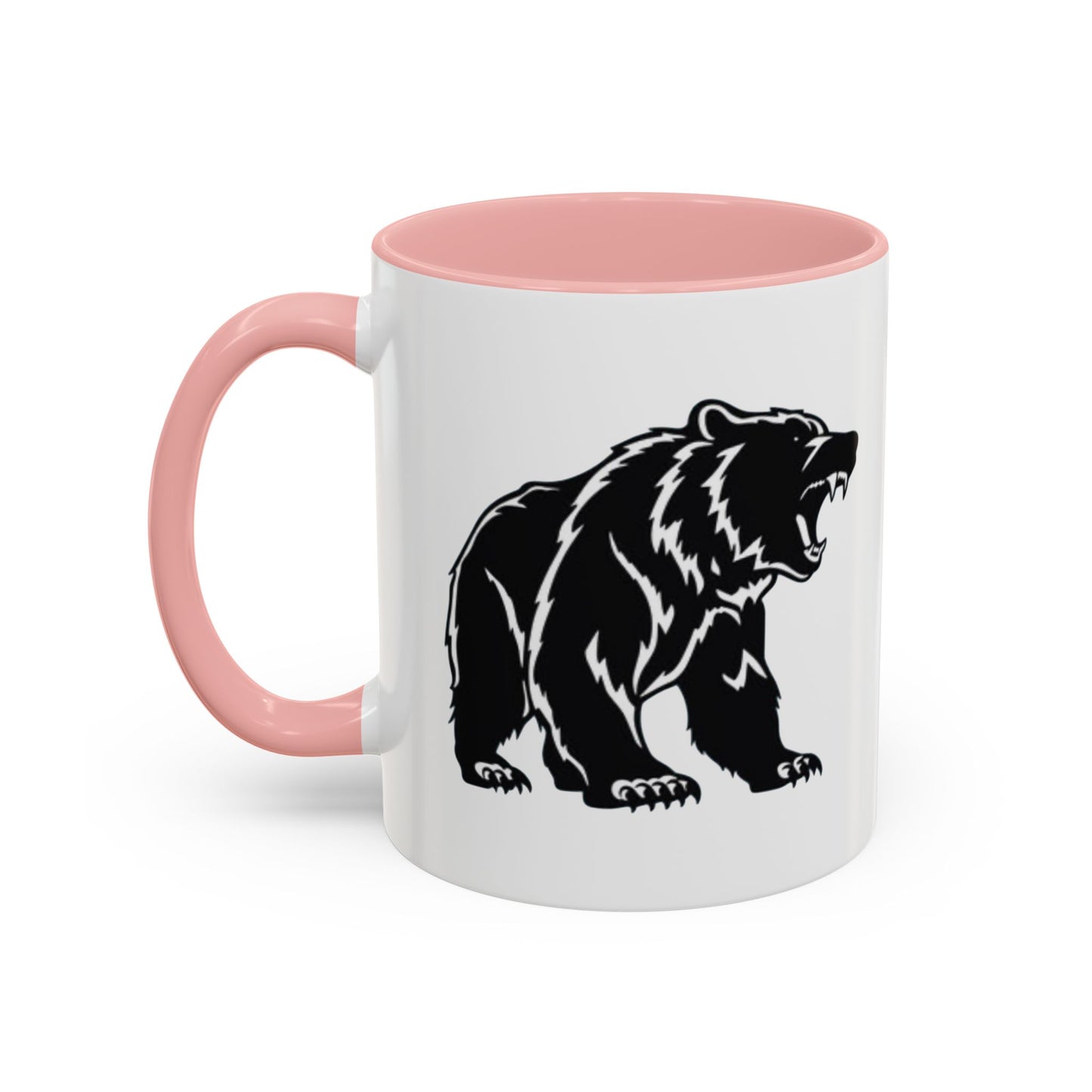 Roaring Bear Accent Coffee Mug - 11oz & 15oz - Perfect Gift for Wildlife Lovers