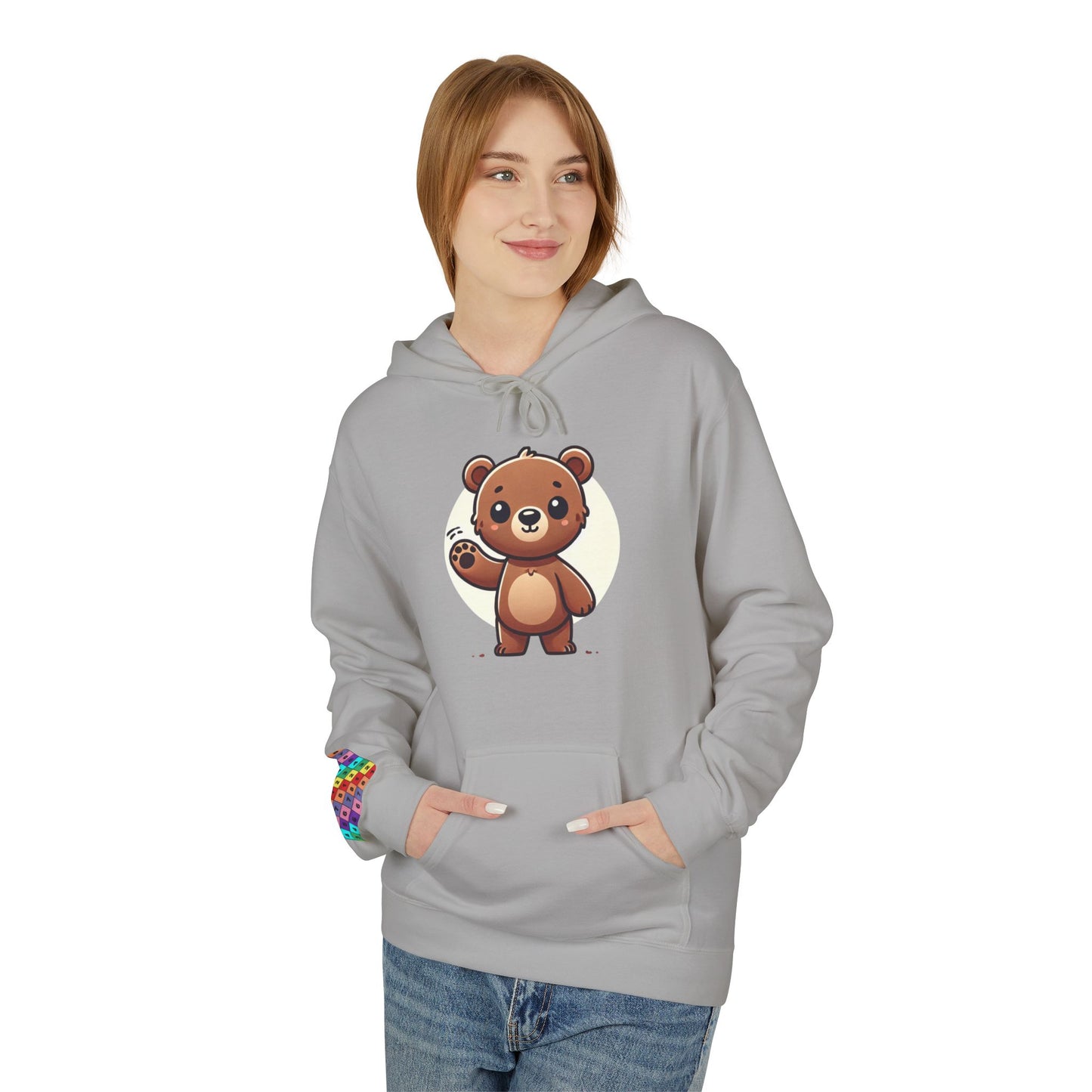 Cute Bear Graphic Hoodie, Cozy Animal Sweatshirt for Kids and Adults, Perfect Gift for Animal Lovers, Birthday, Holidays